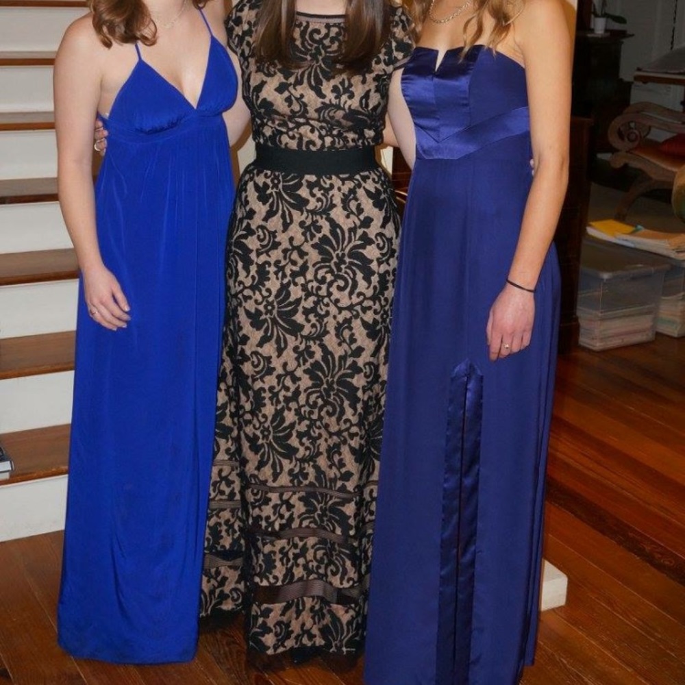 Alice & Trixie Silk Blue Evening Dress